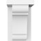 Ekena Millwork Standard Bryant Architectural Grade PVC Bracket, 5"W x 8"D x 8"H BKTP05X08X08BRY - alternate 4